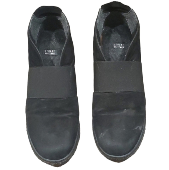 Stuart Weitzman Womens Leather Luxury Comfort ankle fur shoes boots sz 8 - Picture 2 of 14